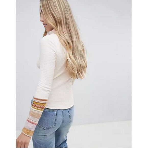 Free People 'Mixed Up Cuff' Thermal Top - Picture 4 of 15